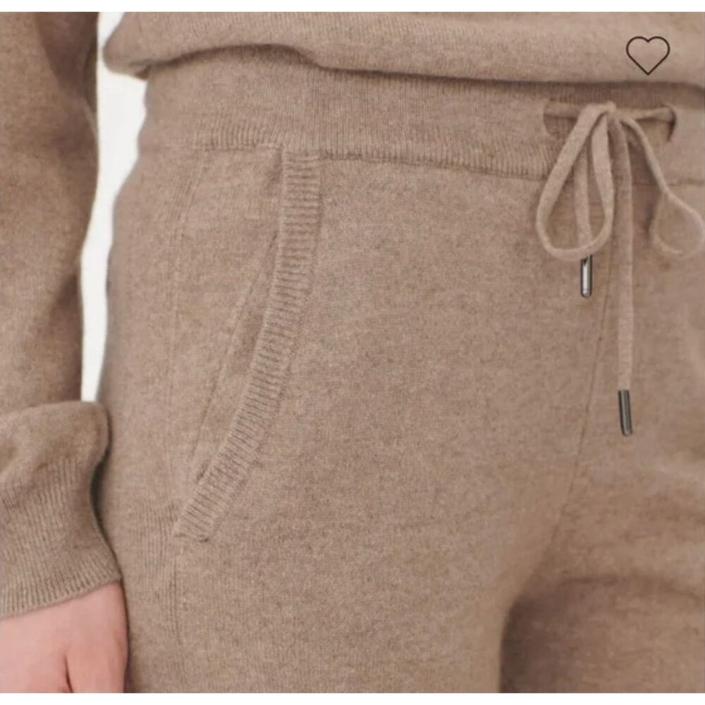 Gobi 100% Cashmere Straight Leg Neutral Lounge Pants-sz 2XL - Picture 3 of 12